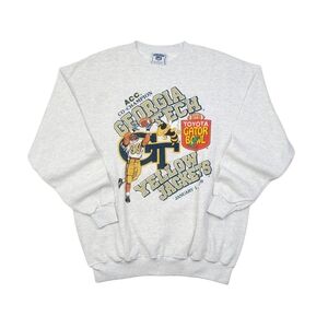 Vintage Georgia Tech Sweatshirt Mens XL 1999 Gator Bowl ACC Champions DEADSTOCK